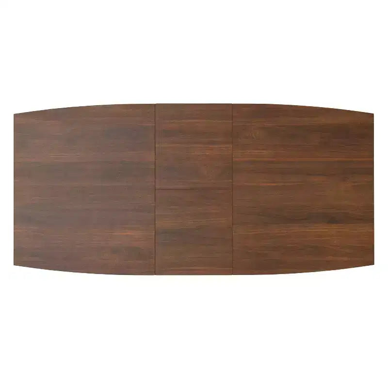 Table à manger extensible rectangulaire Tierney 66-84 pouces x 40 pouces style moderne du milieu du siècle