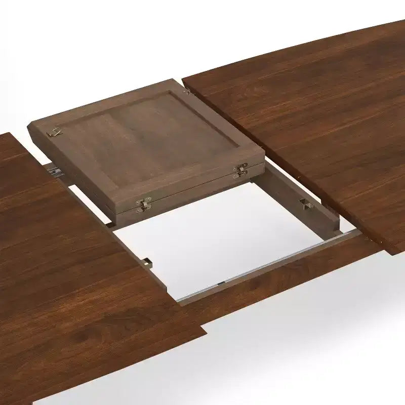 Table à manger extensible rectangulaire Tierney 66-84 pouces x 40 pouces style moderne du milieu du siècle