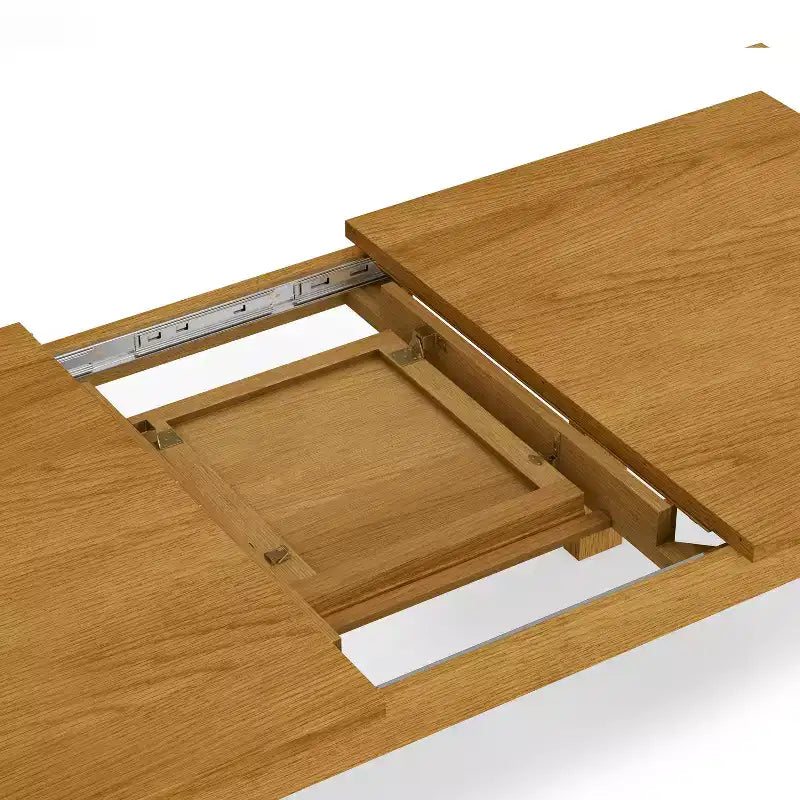 Table à manger extensible rectangulaire de style transitionnel Saige de 152 à 193 cm x 91 cm