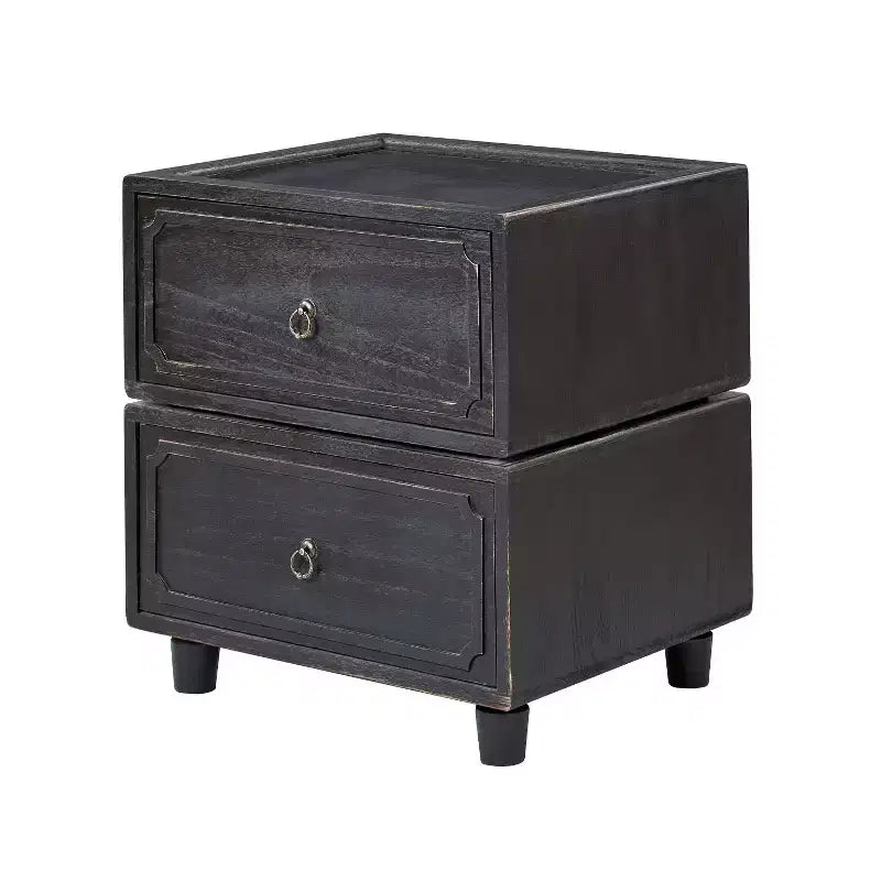 Leo 2 - Table d'appoint avec tiroir et design modulable | ART OF LIVING DESIGNS-NOIR