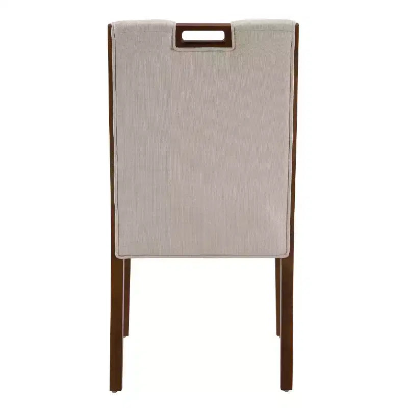 Christopher Knight Home Sungjin Chaises de salle à manger sans accoudoirs rembourrées en bois d'hévéa moderne (Lot de 2)