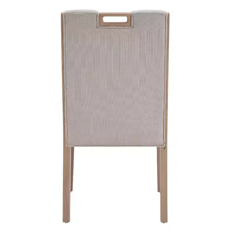 Christopher Knight Home Sungjin Chaises de salle à manger sans accoudoirs rembourrées en bois d'hévéa moderne (Lot de 2)