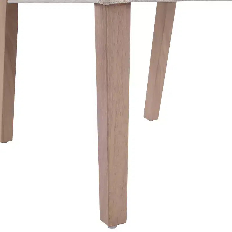 Christopher Knight Home Sungjin Chaises de salle à manger sans accoudoirs rembourrées en bois d'hévéa moderne (Lot de 2)
