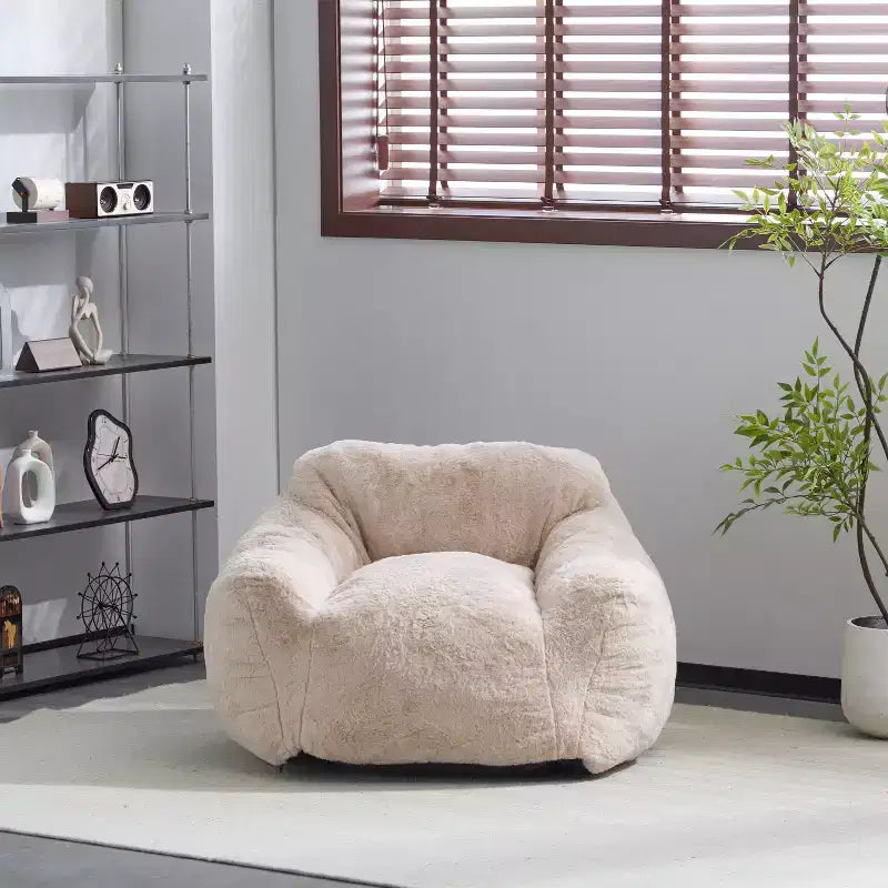 Fauteuil pouf de style Auch Indoor, Beige