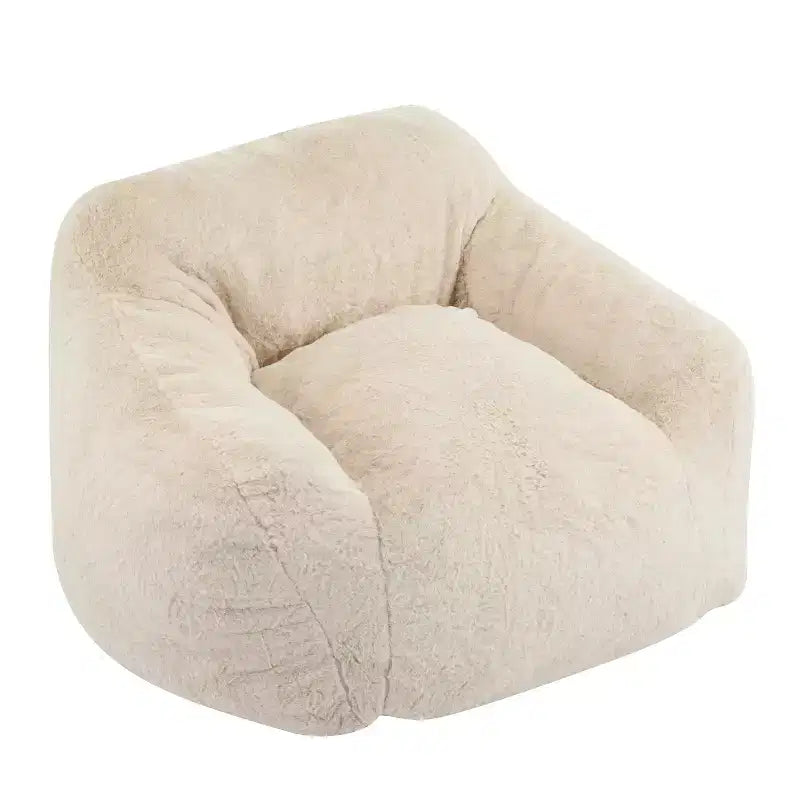 Fauteuil pouf de style Auch Indoor, Beige