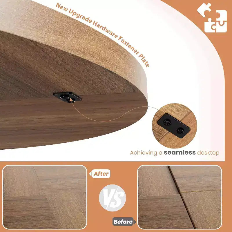 Table à manger ronde de 47" pour 4 à 6 personnes, tables de cuisine circulaires avec base piédestal robuste, mobilier de salle à manger peu encombrant pour salle à manger, cuisine