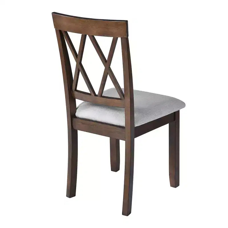 Ensemble de salle à manger extensible 3 pièces avec 2 chaises rembourrées, table à manger en bois avec abattants pour petit espace