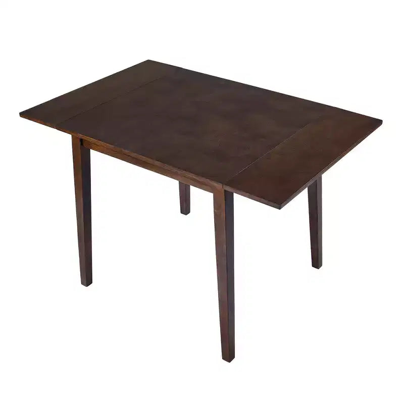 Ensemble de salle à manger extensible 3 pièces avec 2 chaises rembourrées, table à manger en bois avec abattants pour petit espace