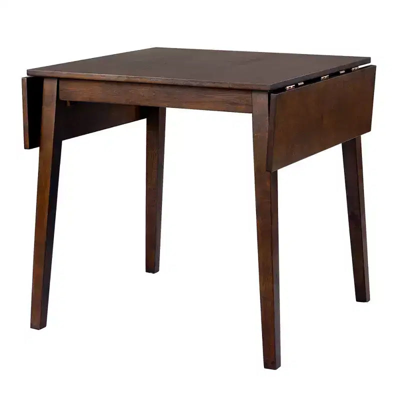 Ensemble de salle à manger extensible 3 pièces avec 2 chaises rembourrées, table à manger en bois avec abattants pour petit espace