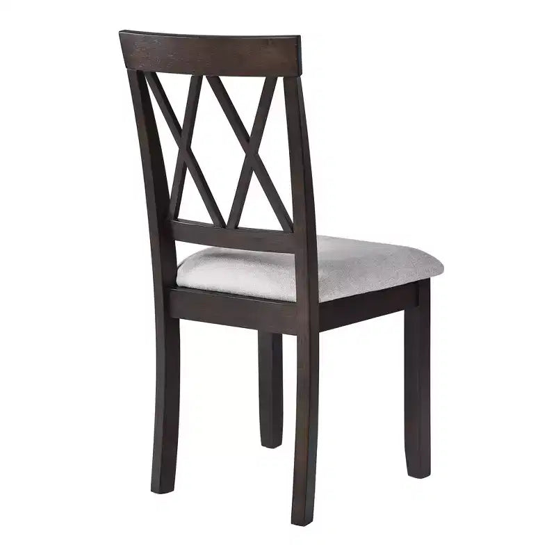 Ensemble de salle à manger extensible 3 pièces avec 2 chaises rembourrées, table à manger en bois avec abattants pour petit espace