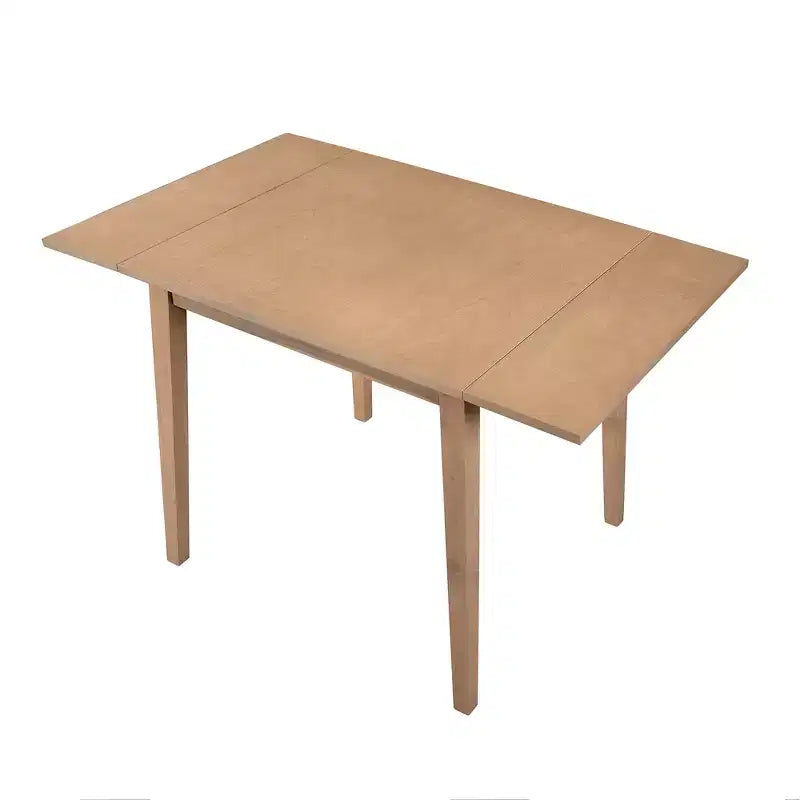 Ensemble de salle à manger extensible 3 pièces avec 2 chaises rembourrées, table à manger en bois avec abattants pour petit espace