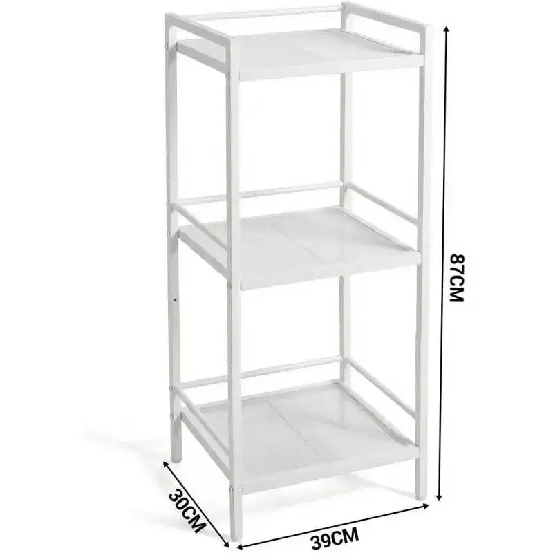 Étagère de salle de bain à 3 ou 4 niveaux, étagère échelle pour le rangement de salle de bain, conception peu encombrante, étagère autoportante, solution de rangement élégante pour la maison et le bureau.