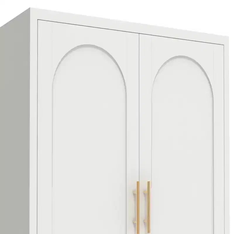 Homy Casa Armoire de Rangement en Métal avec Portes et Étagères Réglables