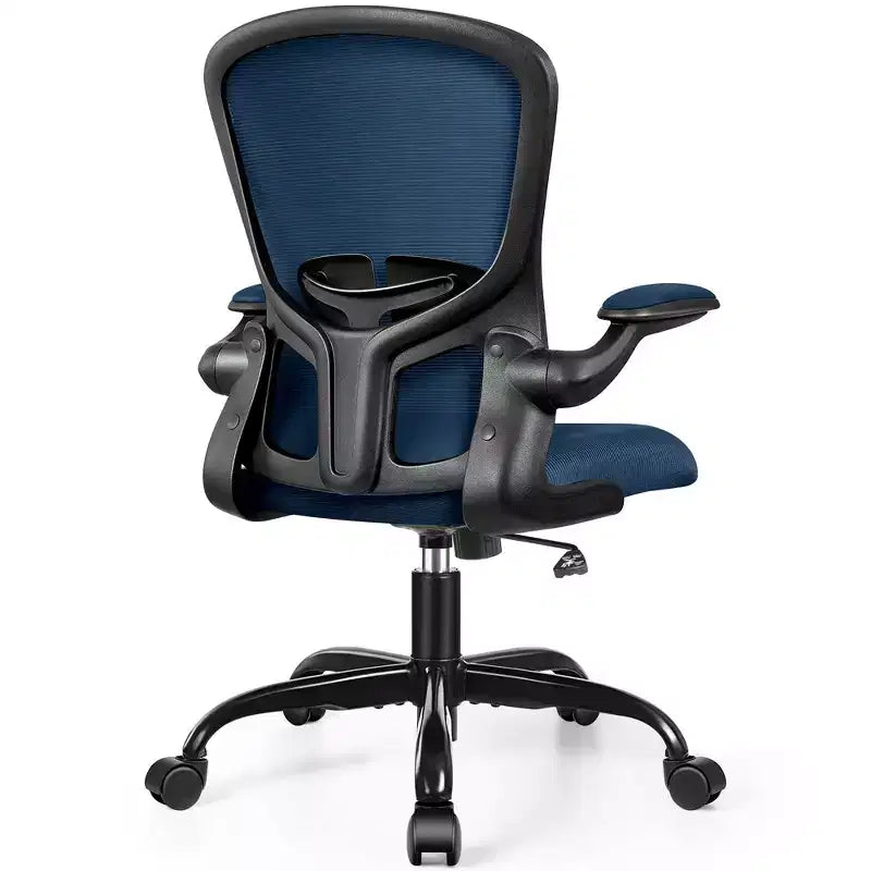 Chaises de bureau KERDOM, chaise de bureau ergonomique pour PC avec roulettes, support lombaire et hauteur réglables, chaise d'ordinateur pivotante