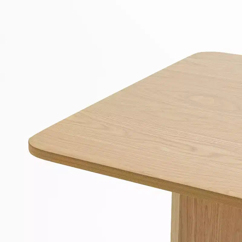 PexFix 67 x 33,5 Table de salle à manger de ferme en bois massif naturel avec pieds en V et plateau carré en bois pour salles à manger modernes et réunions de famille