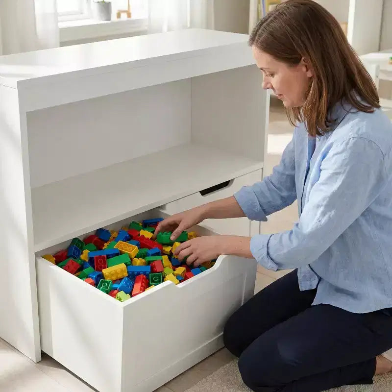 Organisateur de rangement 8 casiers de rangement, bacs à jouets amovibles, organisateur de livres à 4 niveaux et 2 armoires de rangement pour salle de jeux, chambre d'enfant