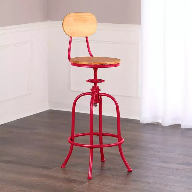 Tabouret réglable et pivotant Lakeside Collection avec dossier -