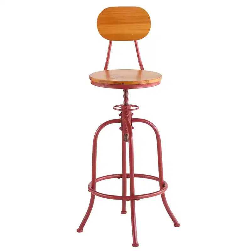 Tabouret réglable et pivotant Lakeside Collection avec dossier -