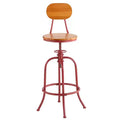 Tabouret réglable et pivotant Lakeside Collection avec dossier -