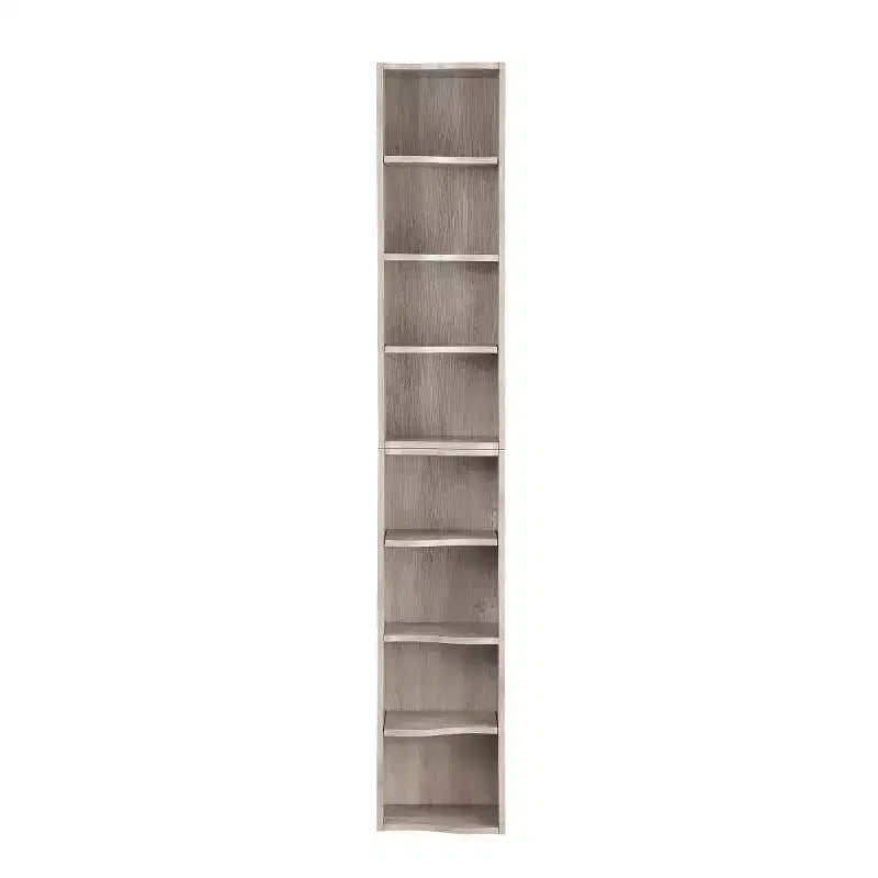 Étagère décorative haute à 8 niveaux avec étagères ouvertes, vitrine étroite moderne sur pied pour le salon ou le bureau à domicile-Panipeachy