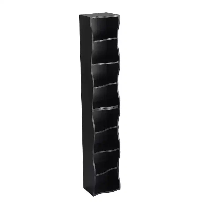 Étagère décorative haute à 8 niveaux avec étagères ouvertes, vitrine étroite moderne sur pied pour le salon ou le bureau à domicile-Panipeachy