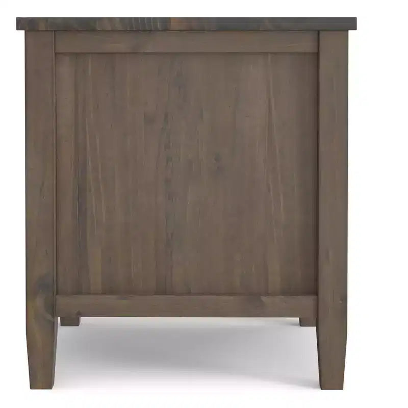 Table d'appoint rectangulaire de transition Cantina en BOIS MASSIF de 20 pouces de large