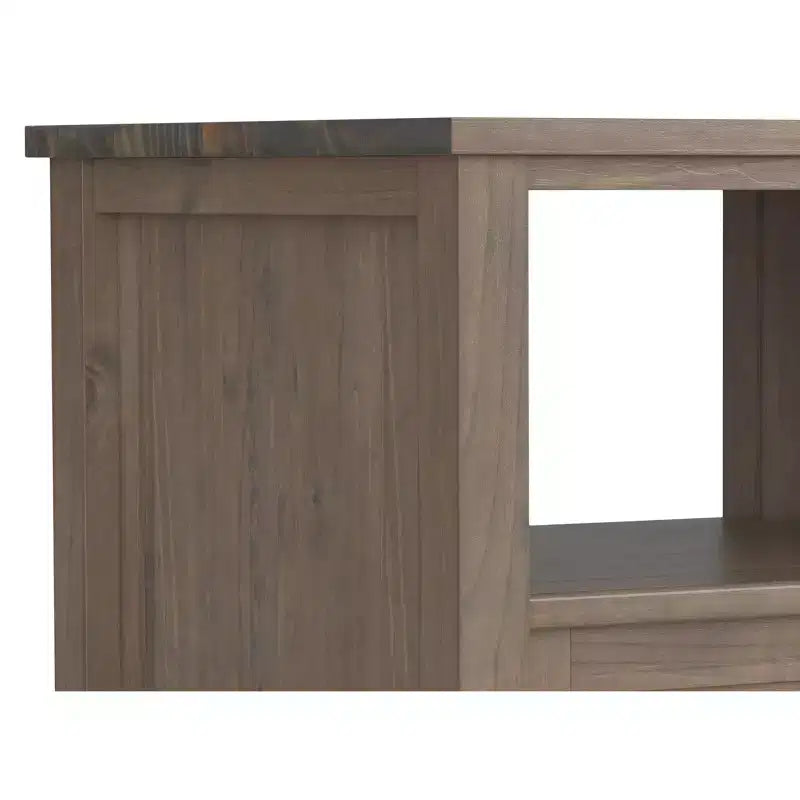 Table d'appoint rectangulaire de transition Cantina en BOIS MASSIF de 20 pouces de large