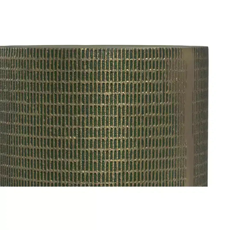 Table d'appoint Ambroise style industriel moderne en aluminium moulé, 33 cm de large, patine vert clair, entièrement assemblée