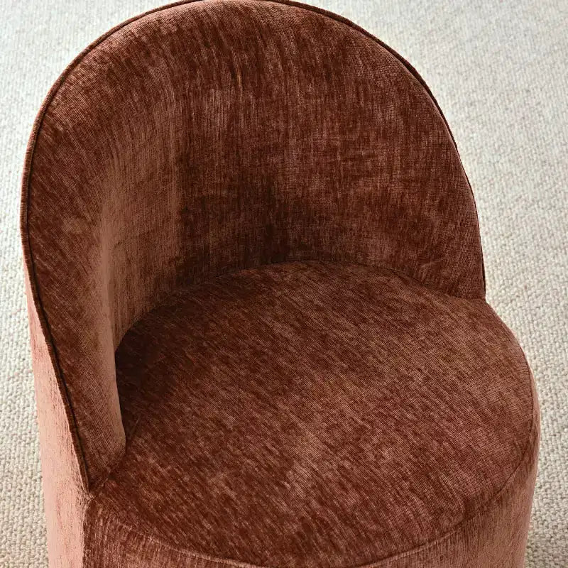 Ensemble de salle à manger 5 pièces pour 4, chaises modernes à roulettes avec revêtement en chenille, table ronde noire à pied central - Panipeachy