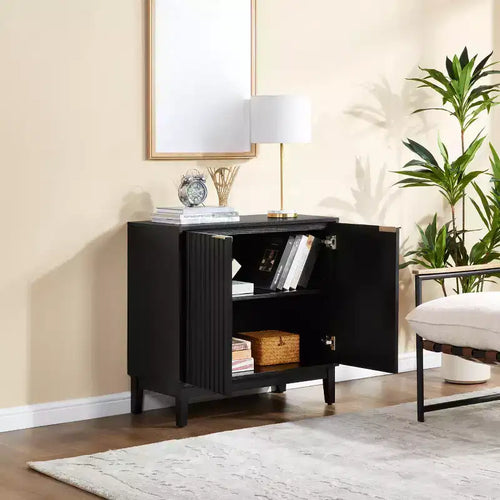 31 buffet en bois, desserte de bar à café en bois avec étagère réglable, console de table d'entrée et armoire de rangement au sol