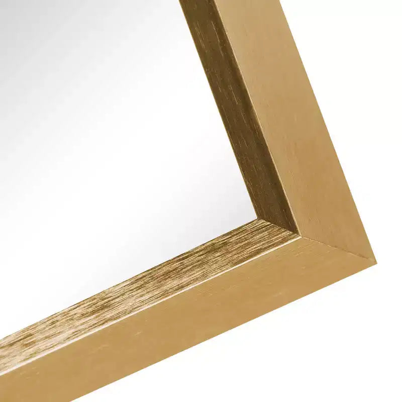 Miroir d'appoint HomeRoots 36" avec cadre en aluminium doré