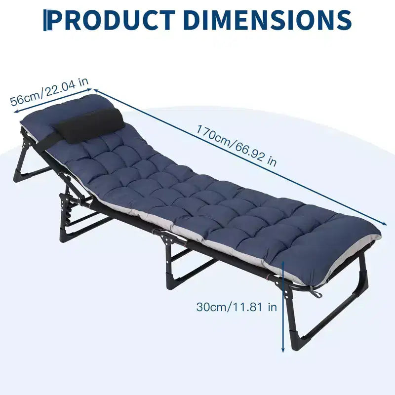 Lit de camp extra large avec matelas pour adultes – Lit pliant de 180 kg, couchage portable toutes saisons pour voyage, tente, maison, bureau et invités