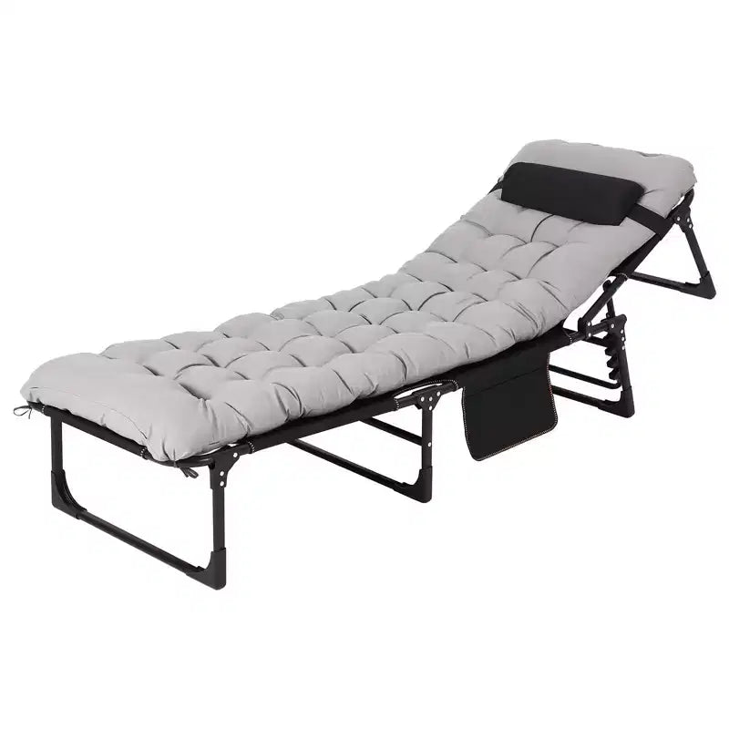 Lit de camp extra large avec matelas pour adultes – Lit pliant de 180 kg, couchage portable toutes saisons pour voyage, tente, maison, bureau et invités