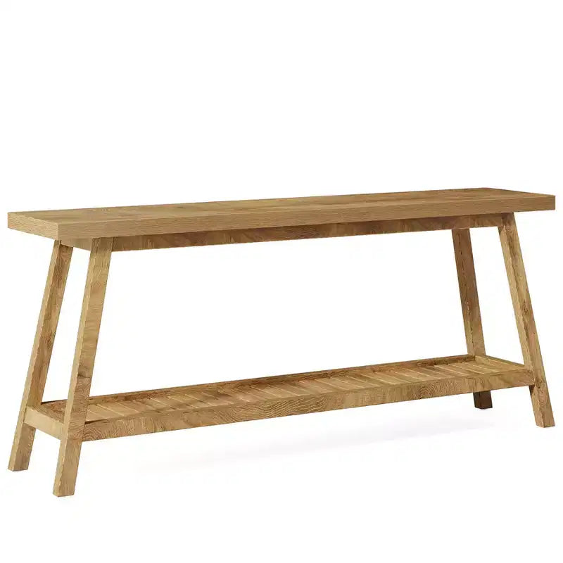 Console de ferme, table d'entrée, table de canapé à 2 niveaux