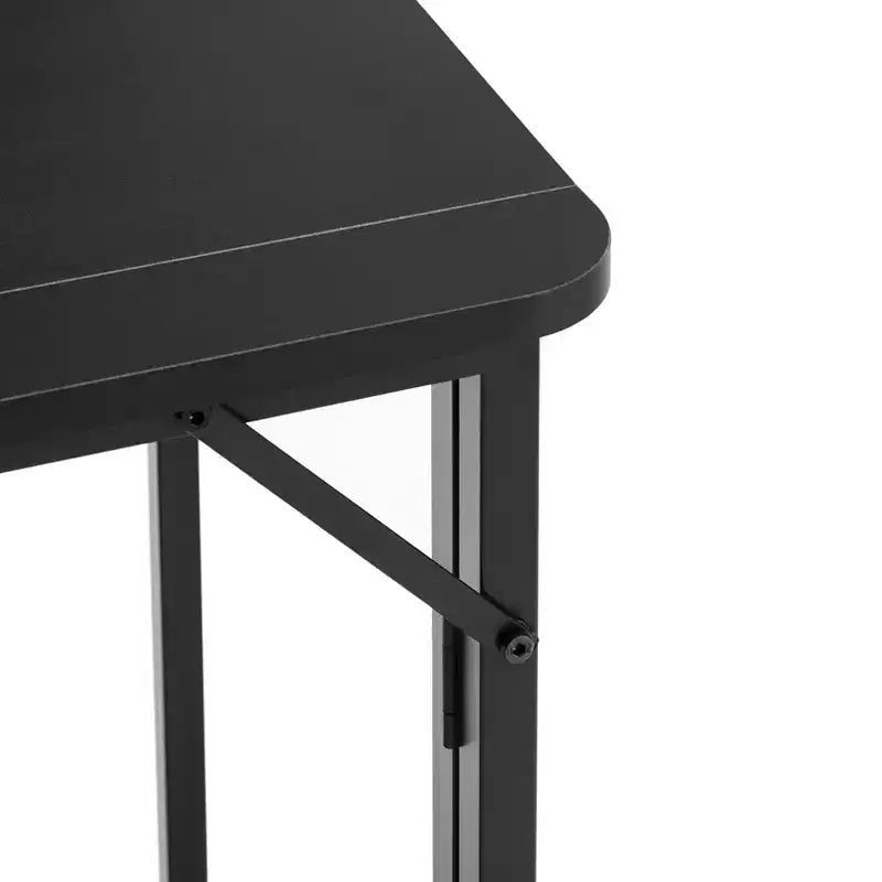 Bureau pliant Petit bureau pliable pour petits espaces, bureau d'écriture informatique de 80 cm pour le bureau, le télétravail, bureau pliant pour la chambre, noir
