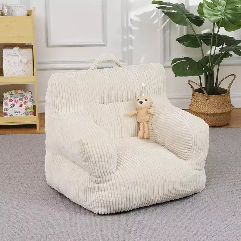 Fauteuil poire pour enfants – Canapé poire confortable pour tout-petits avec rembourrage pour salon, chambre et appartement