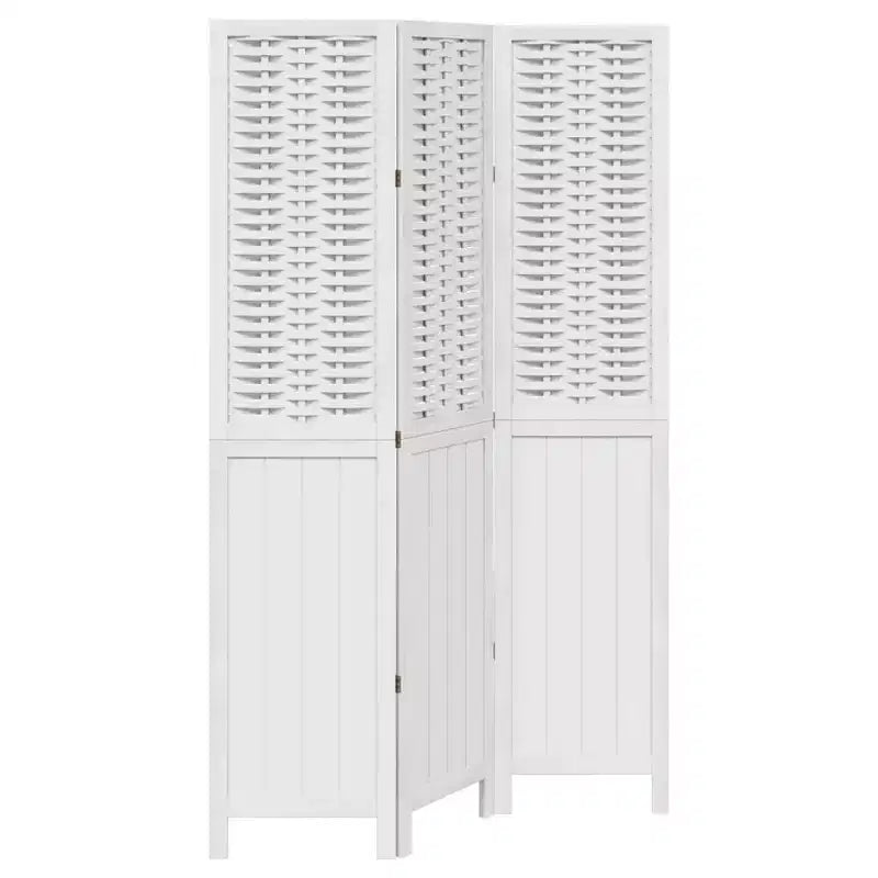 vidaXL Room Divider Privacy Screen Living Room Solid Wood Paulownia