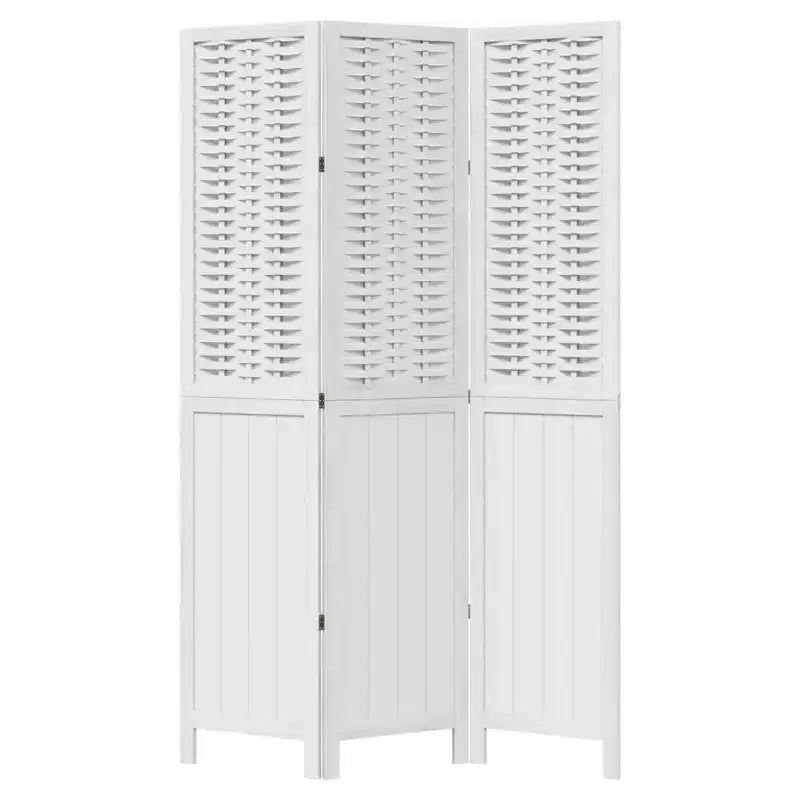 vidaXL Paravent Séparateur de Pièce Salon Bois Massif de Paulownia