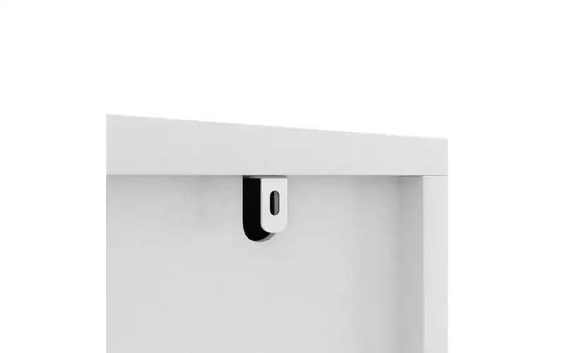 JVNOXK Grande commode en bois à neuf tiroirs de 160 cm, avec neuf tiroirs profonds, idéale pour les chambres à coucher. Façades de tiroirs à motif ondulé. Blanc