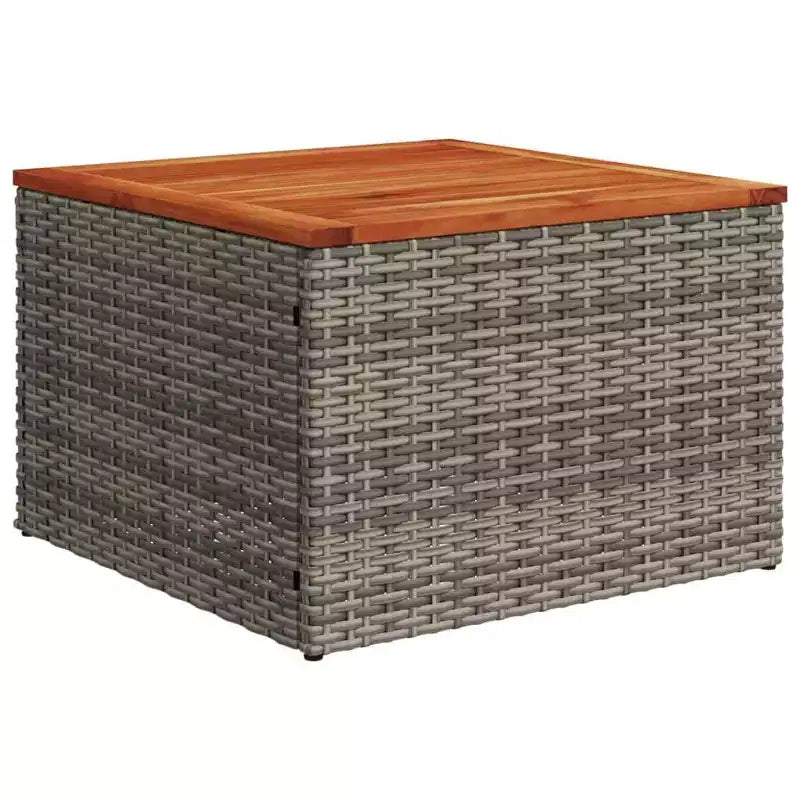 vidaXL Salon de jardin en acacia massif et polyester Naturel