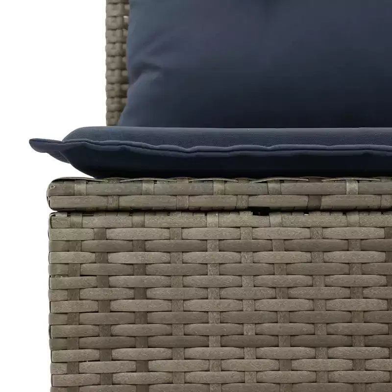 vidaXL Salon de jardin en acacia massif et polyester Naturel
