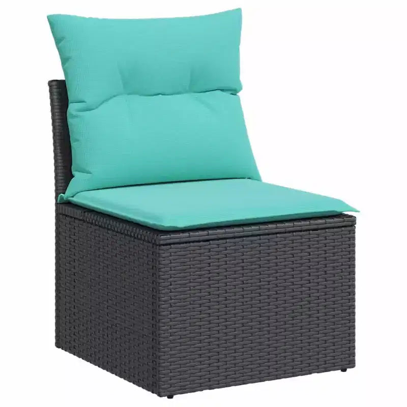vidaXL Salon de jardin en acacia massif et polyester Naturel
