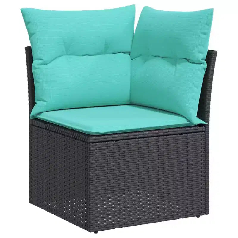 vidaXL Salon de jardin en acacia massif et polyester Naturel