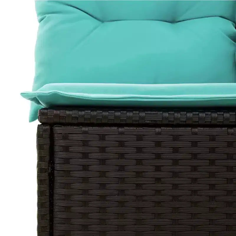 vidaXL Salon de jardin en acacia massif et polyester Naturel