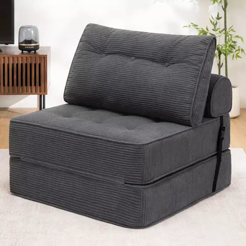 WARMOUNTS Canapé-lit pliant avec dossier réglable, fauteuil-lit portable pour salon et bureau