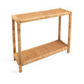 Kate and Laurel Rafina Rattan Console Table, 36x12x30, Natural