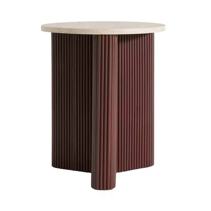 Table d'appoint cannelée moderne en bois Ursule Christopher Knight Home