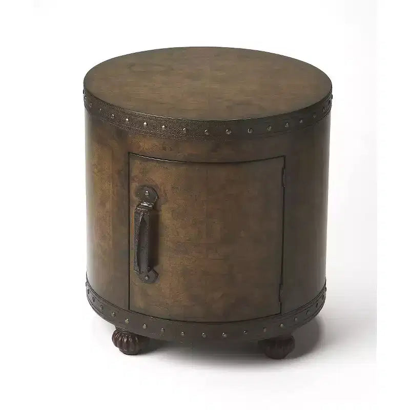 HomeRoots 20 Brown Wood Round Coffee Table