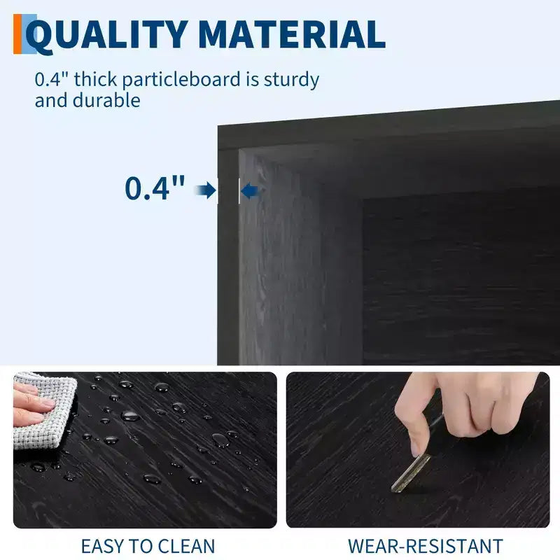 COZONY Étagère haute à 6 niveaux avec dispositif anti-basculement, étagères en bois rustique, montage facile, style industriel