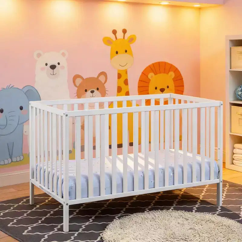 GDFStudio Petit Berceau Cododo Convertible 3-en-1 en Bois Massif